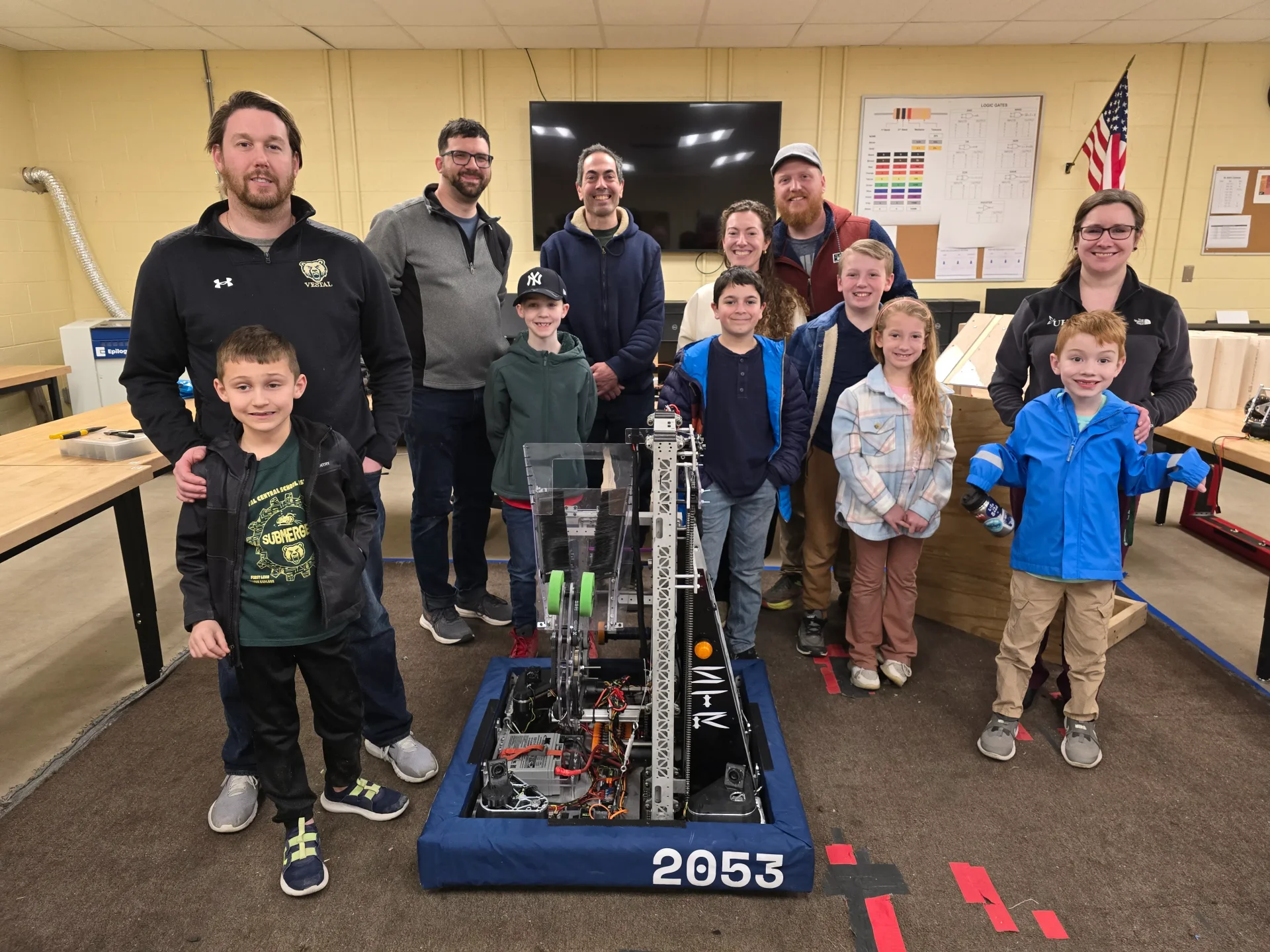 Vestal Hills Elementary School students and parents