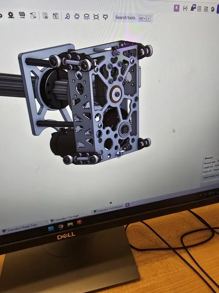 CAD of assembled component of manipulator