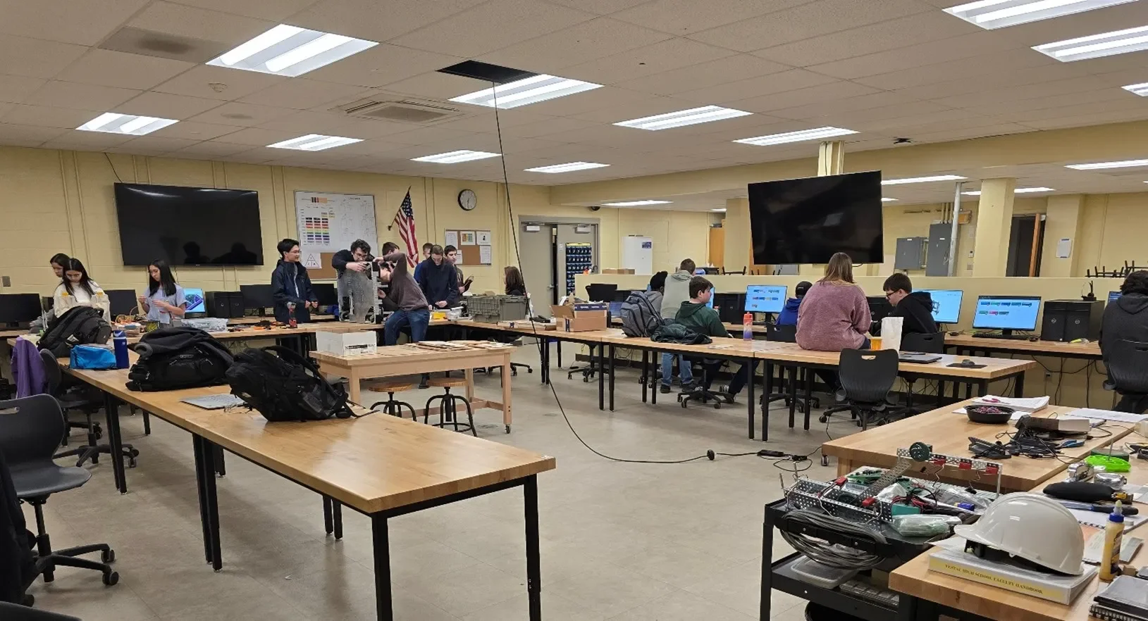 Classroom next to the workshop